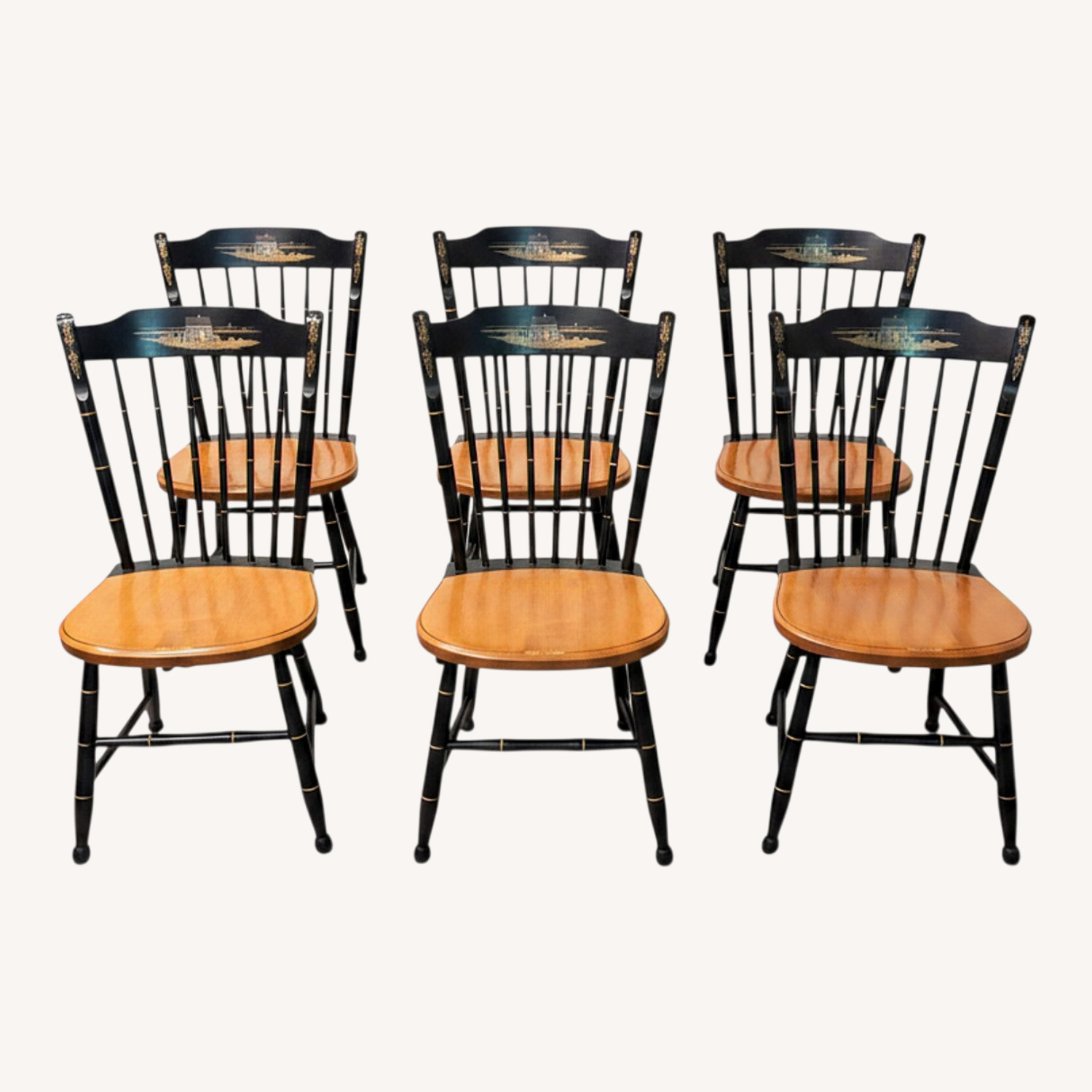 Hitchcock Furniture Black Wood Dining Sets - image-0