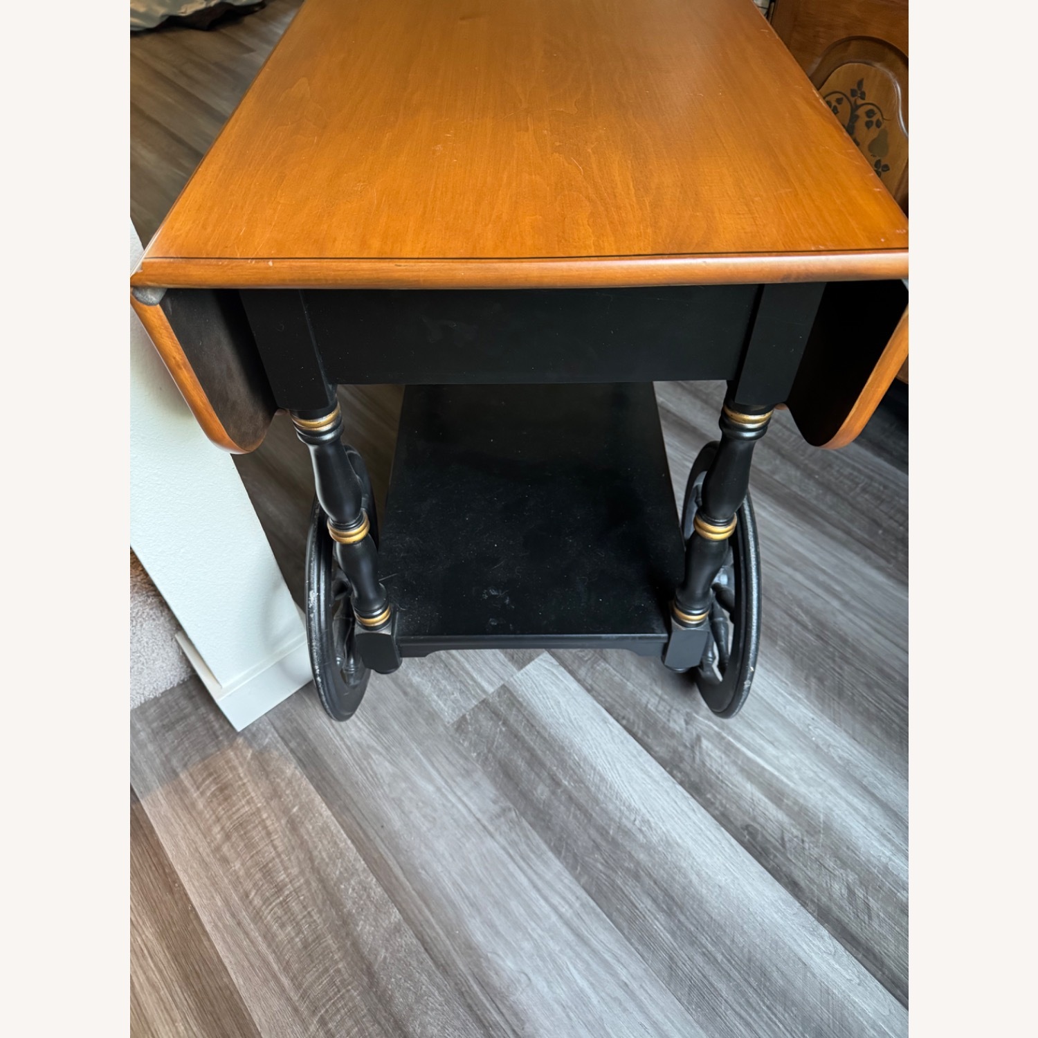 Hitchcock Furniture Black Wood Side Table - image-3