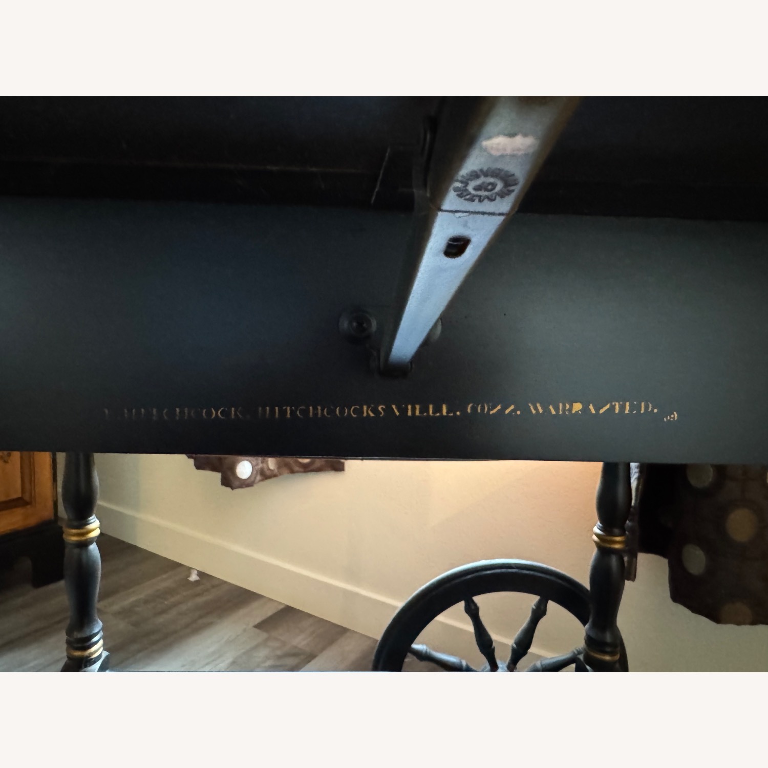 Hitchcock Furniture Black Wood Side Table - image-5