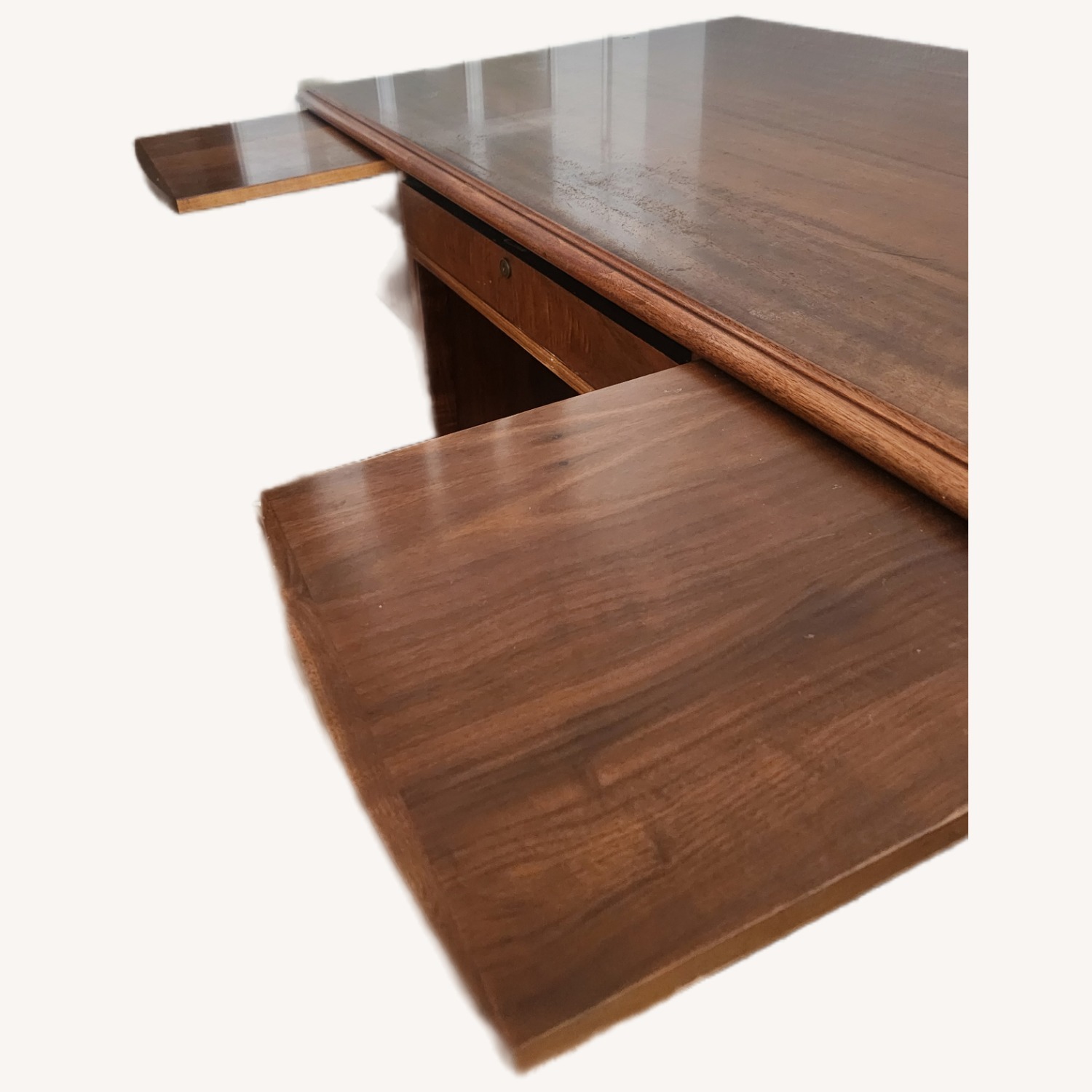 Vintage/Antique Solid Wood Executive Pedestal Desk - image-8