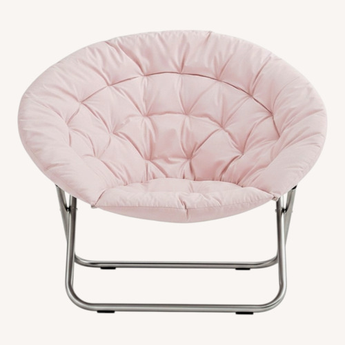 Used West Elm Hang-A-Round Pink Accent Chair for sale on AptDeco