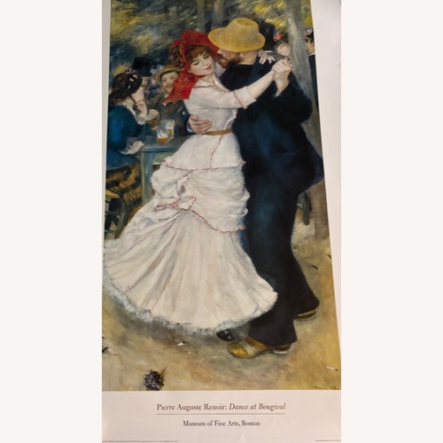 Used Renoir Dance at Bougival Poster Wall Art for sale on AptDeco