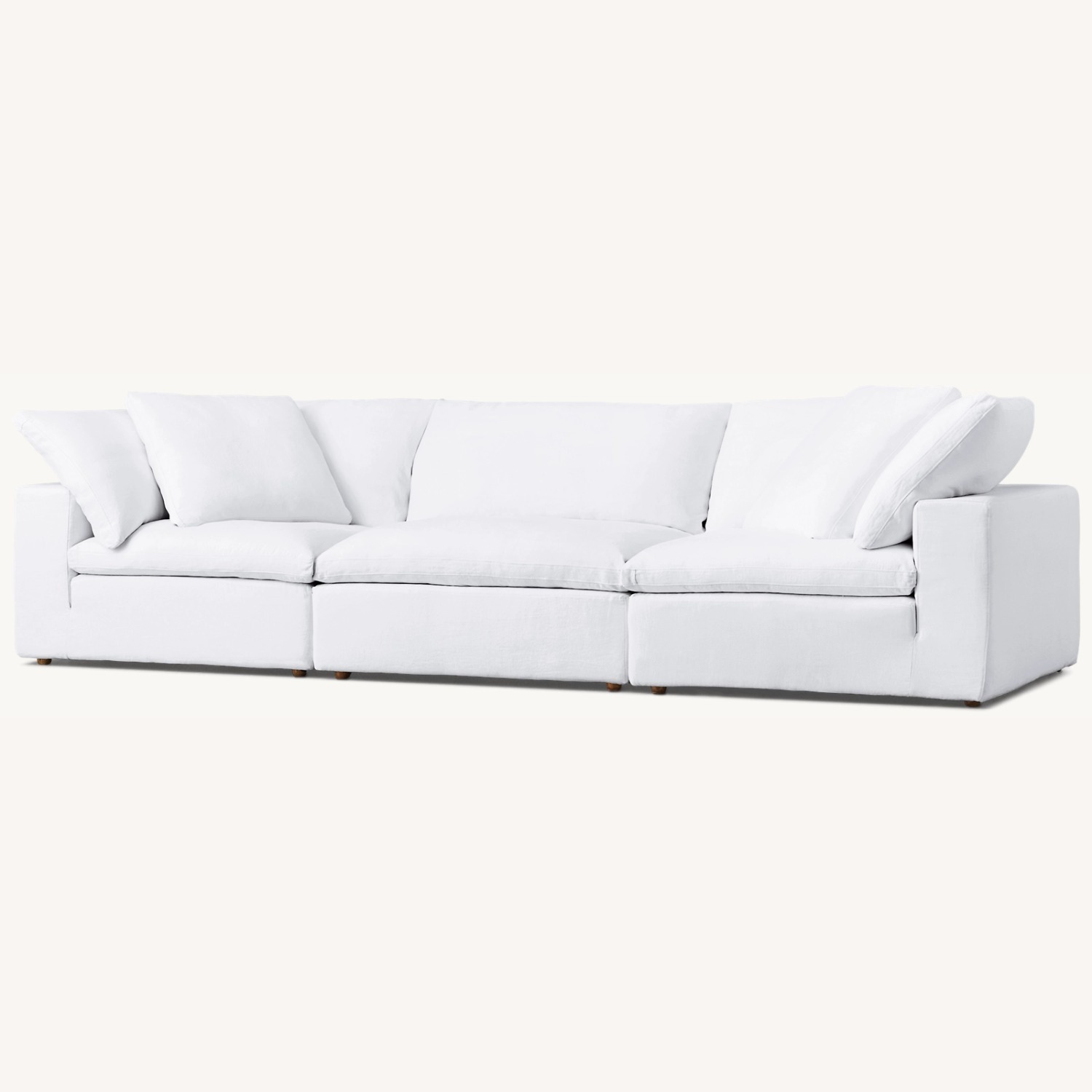 Restoration Hardware Cloud White 3-Piece Sectional Sofa - image-3
