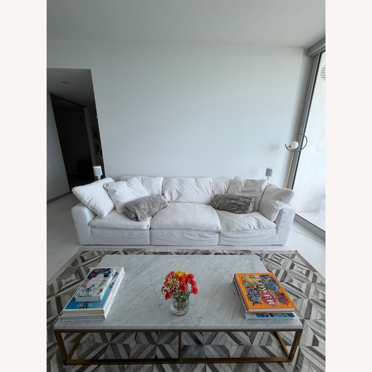 Restoration Hardware Cloud White 3-Piece Sectional Sofa - image-2