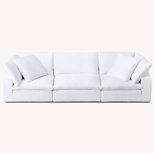 Used Restoration Hardware Cloud White 3-Piece Sectional Sofa for sale on AptDeco