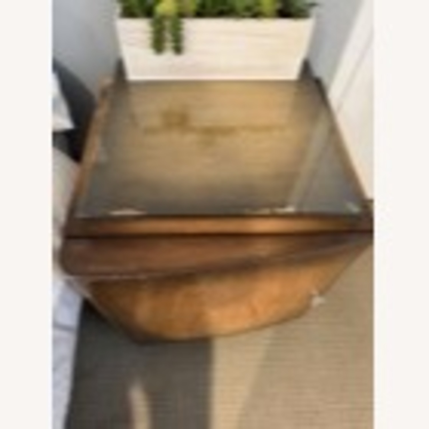 Vintage/Antique Light Brown Wood Armoire - image-3