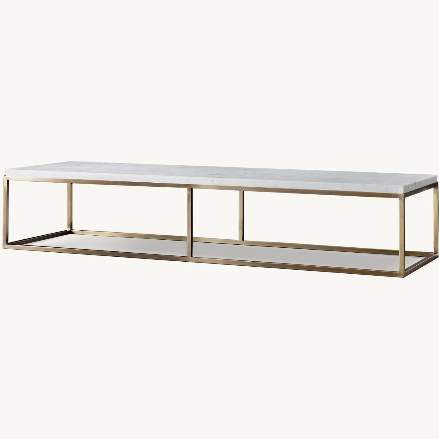 Restoration Hardware Nicholas Marble Coffee Table 60" - image-2