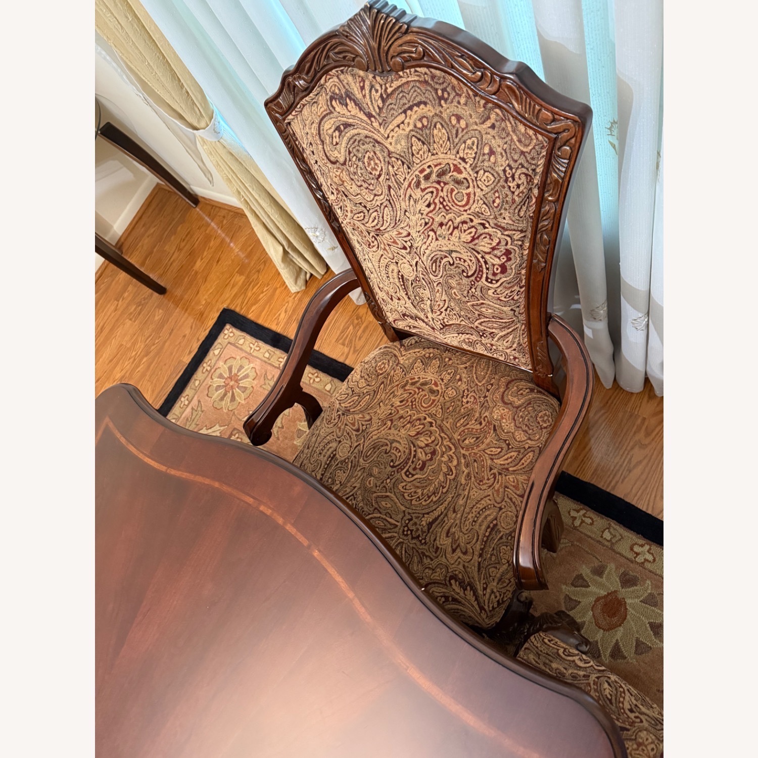 Traditional Style Dining Table Set with 8 Chairs - image-2