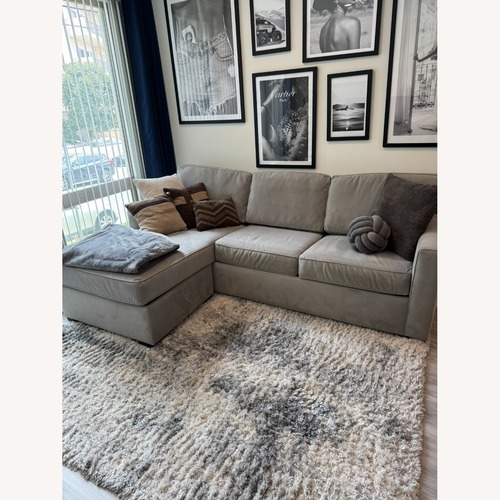 Used Living Spaces Taren II Light Gray Fabric Sleeper Sofa for sale on AptDeco