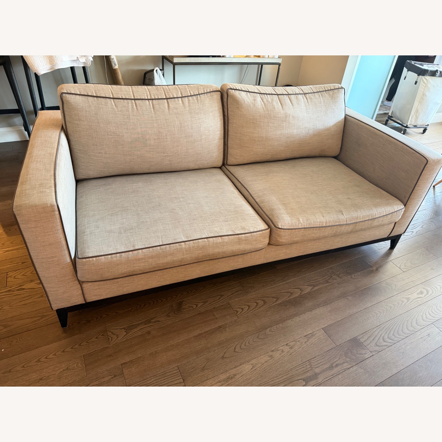Vintage/Antique Light Gray 2 Seater Sofa - image-2
