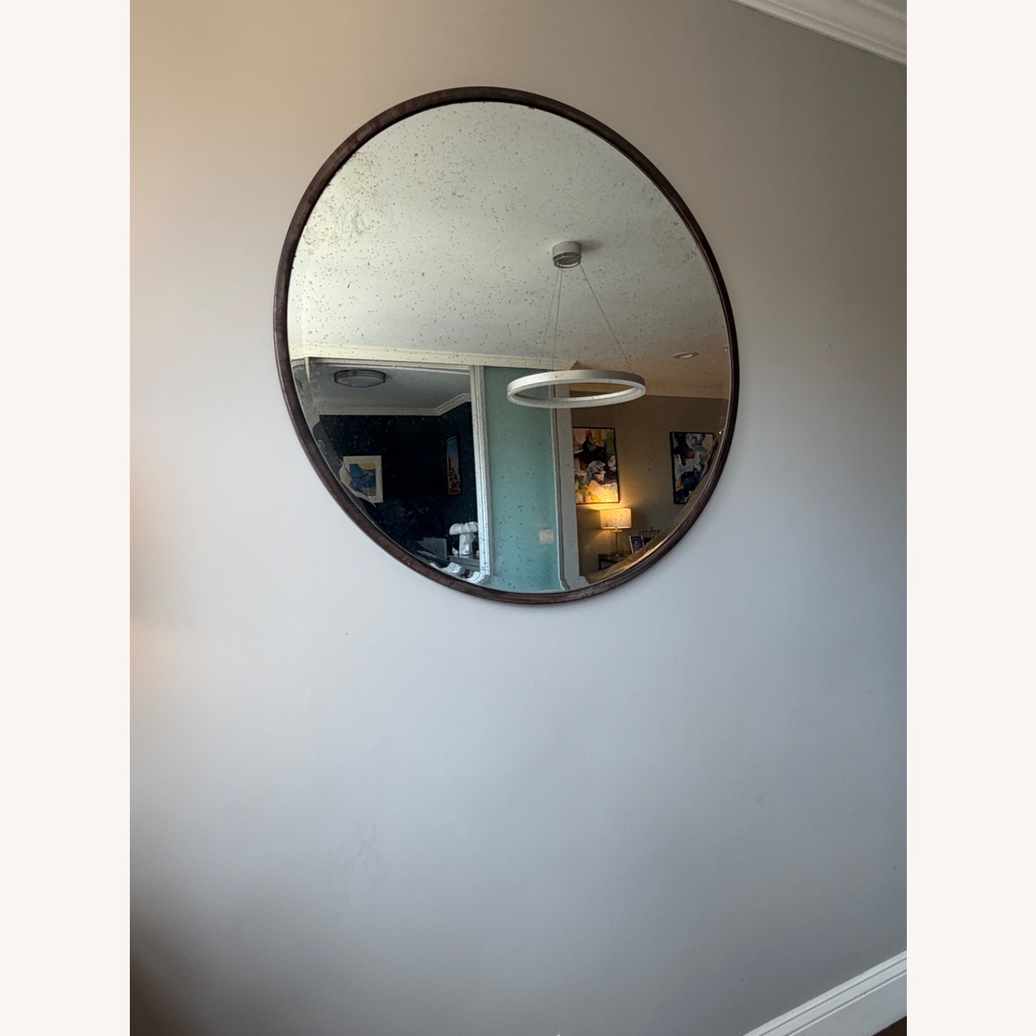 Bronze Round 90 Diameter Mirror  - image-1