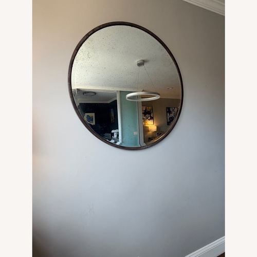 Used Bronze Round 90 Diameter Mirror  for sale on AptDeco