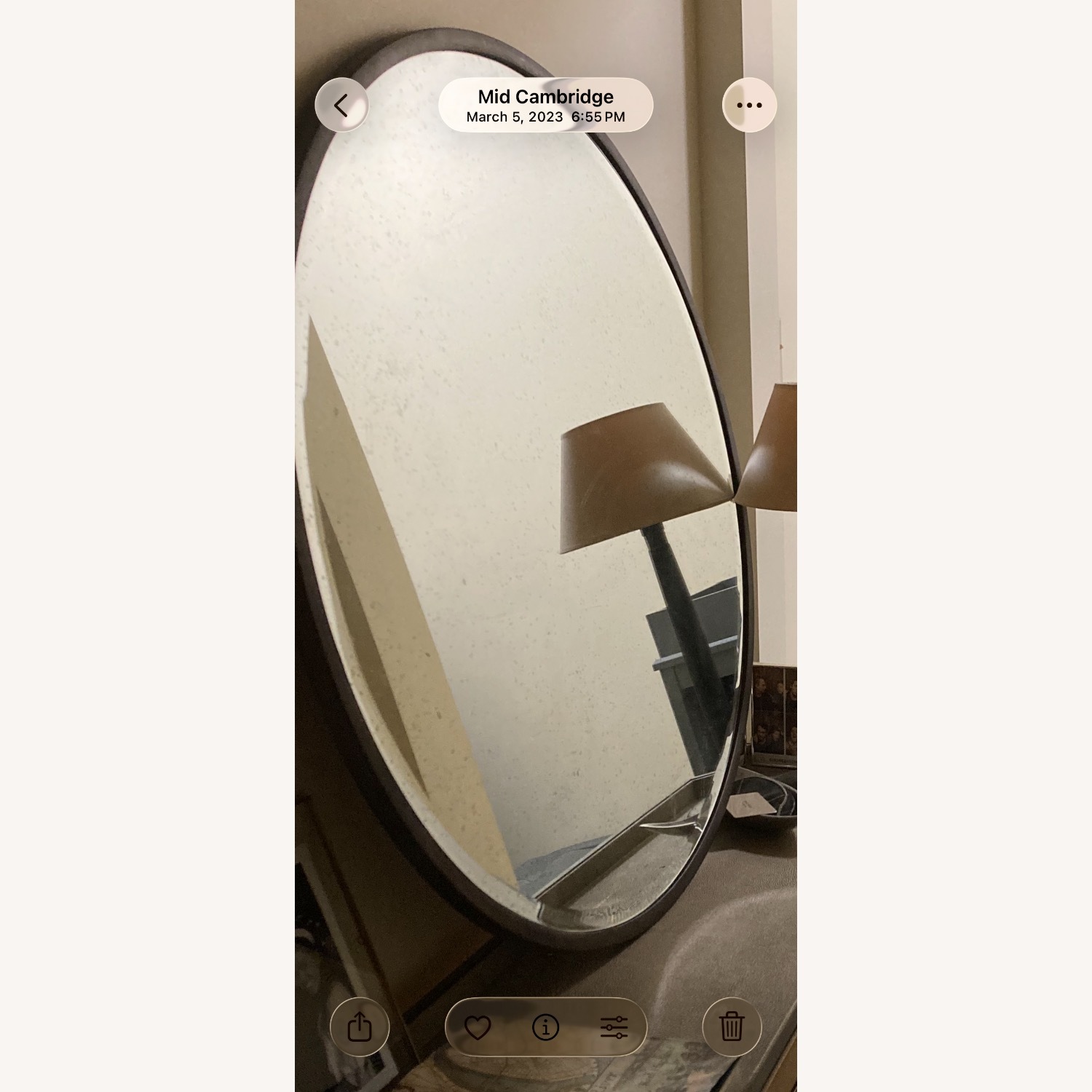 Bronze Round 90 Diameter Mirror  - image-3
