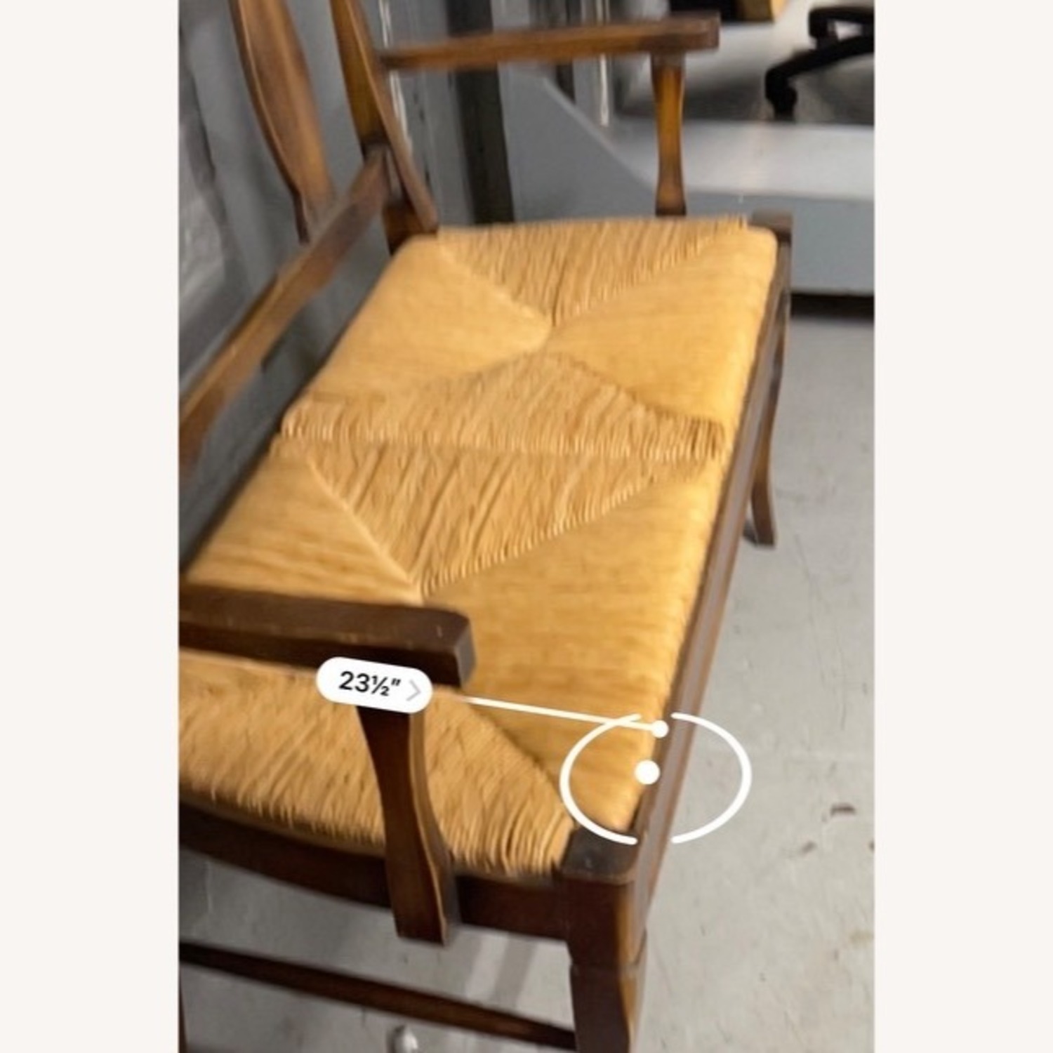 Pottery Barn Wood and Rattan Bench - image-2