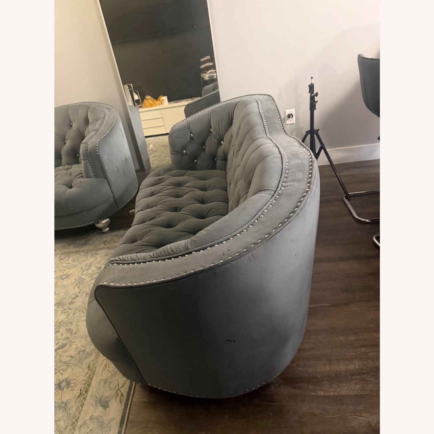 Glory Furniture Dark Gray 2 Seater Sofa - image-5