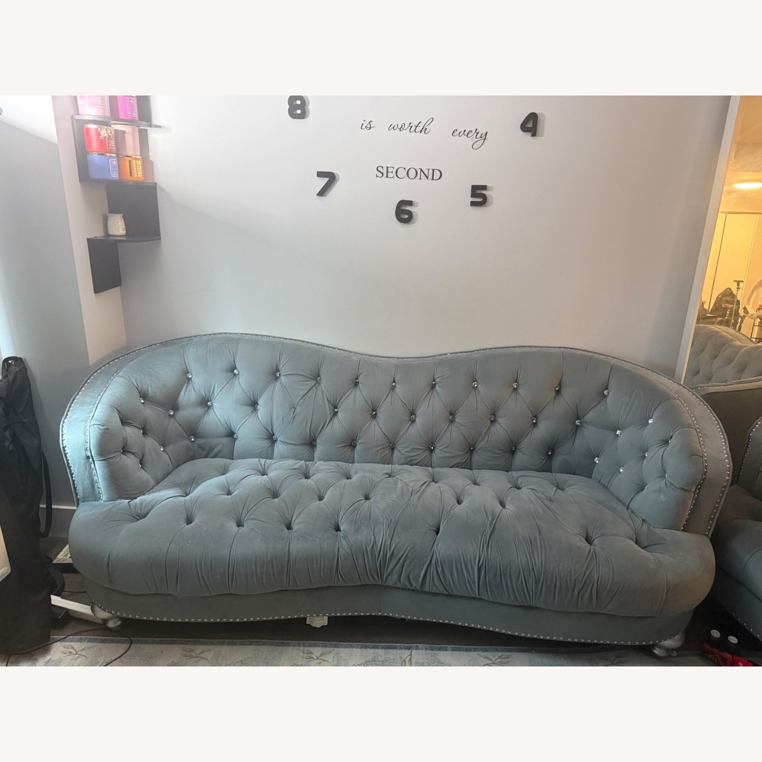 Glory Furniture Dark Gray 2 Seater Sofa - image-9