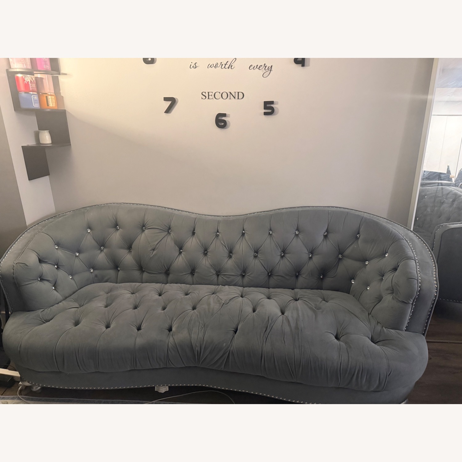 Glory Furniture Dark Gray 2 Seater Sofa - image-4