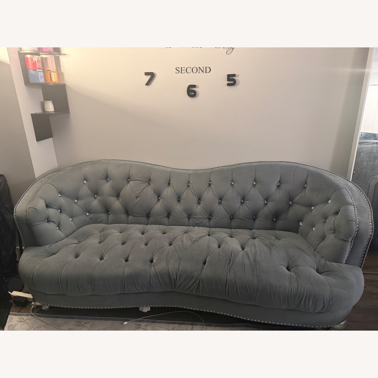 Glory Furniture Dark Gray 2 Seater Sofa - image-3