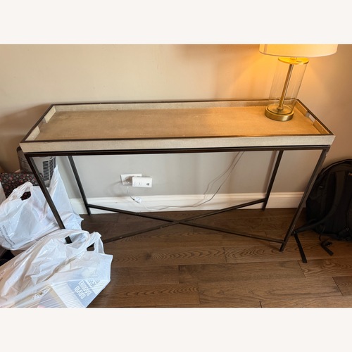Used Vintage/Antique Light Gray Sideboard for sale on AptDeco
