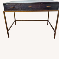 Vintage/Antique Black Wood Desk