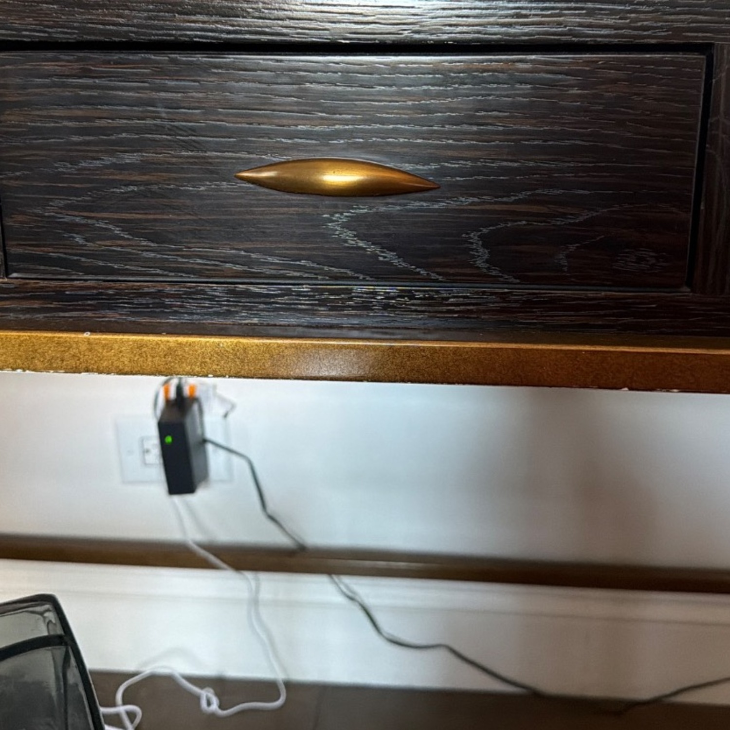 Vintage/Antique Black Wood Desk - image-5