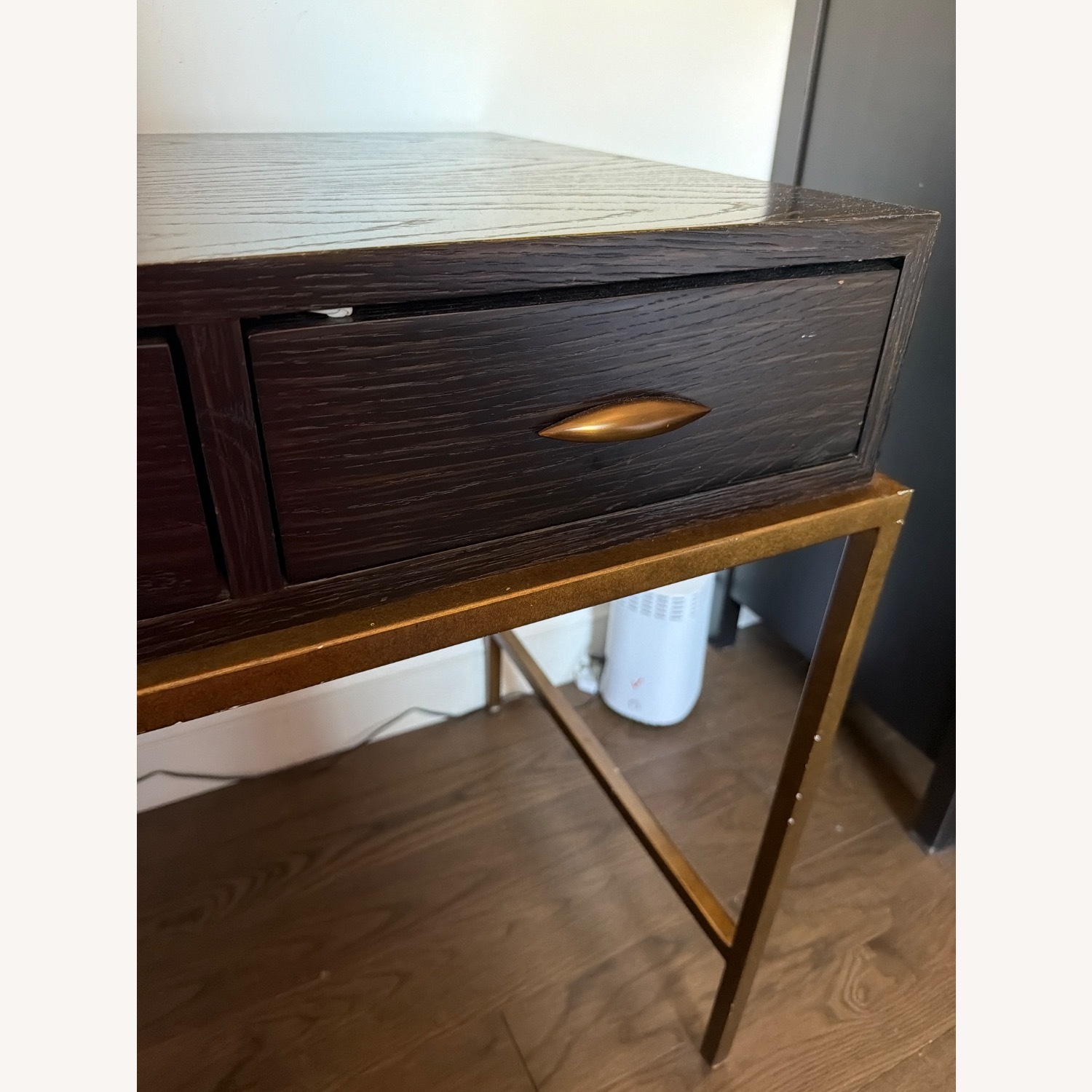 Vintage/Antique Black Wood Desk - image-3