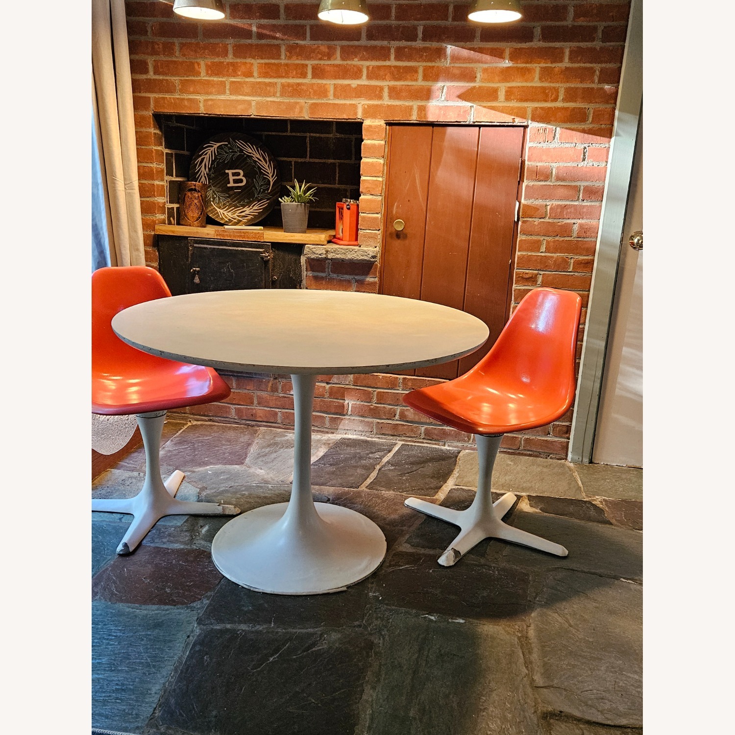 Burke MCM Tulip Swivel Dining Chairs - image-1