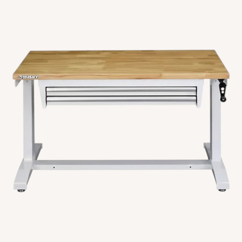 Used Home Depot Husky Wood and Steel Desk for sale on AptDeco