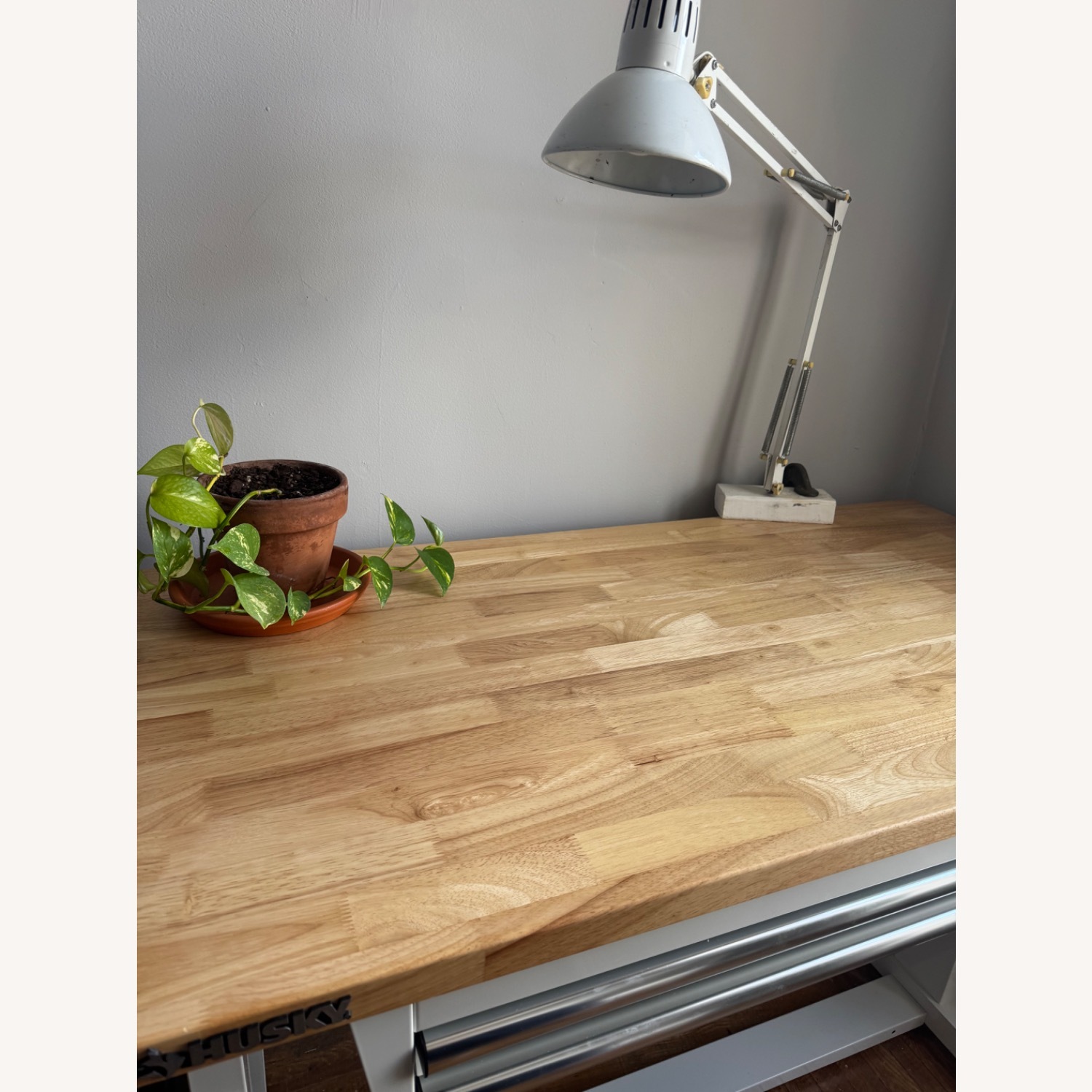 Home Depot Husky Wood and Steel Desk - image-4