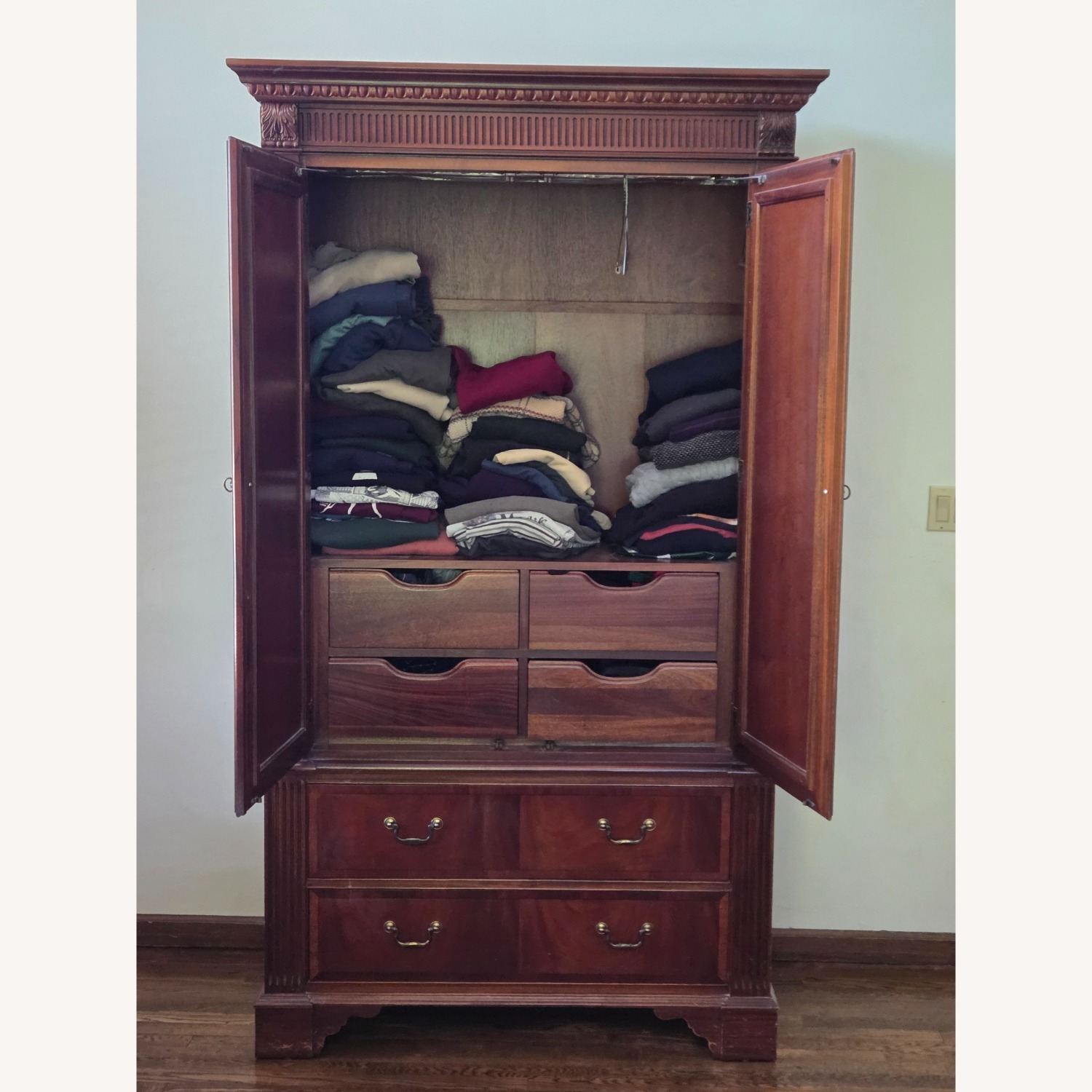 Ethan Allen Dark Brown Armoire - image-2