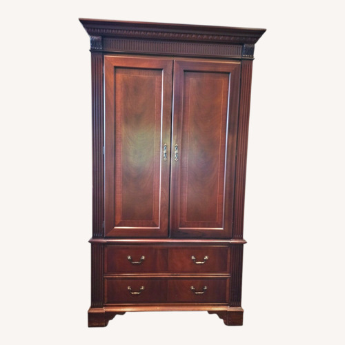 Used Ethan Allen Dark Brown Armoire for sale on AptDeco