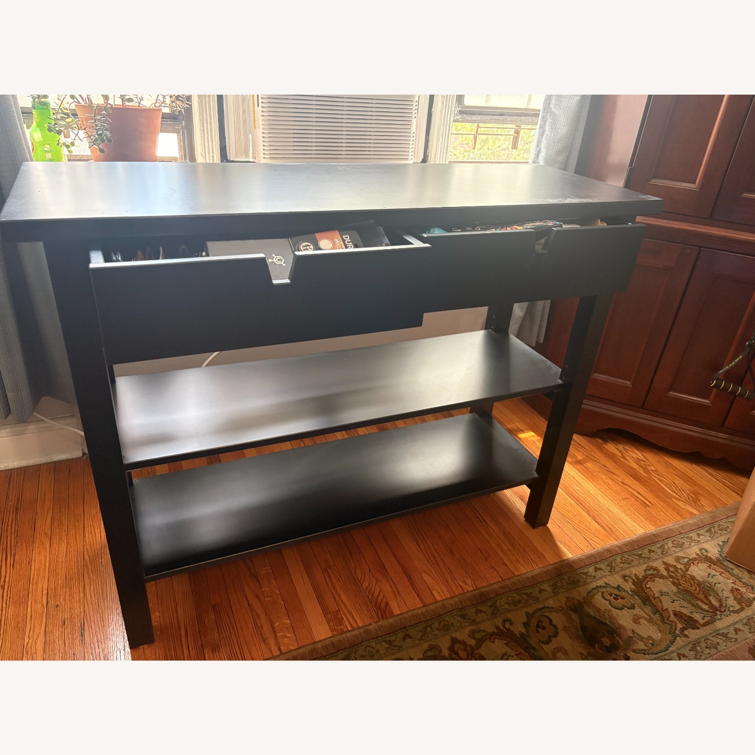 IKEA Norden Black Wood Sideboard - image-1
