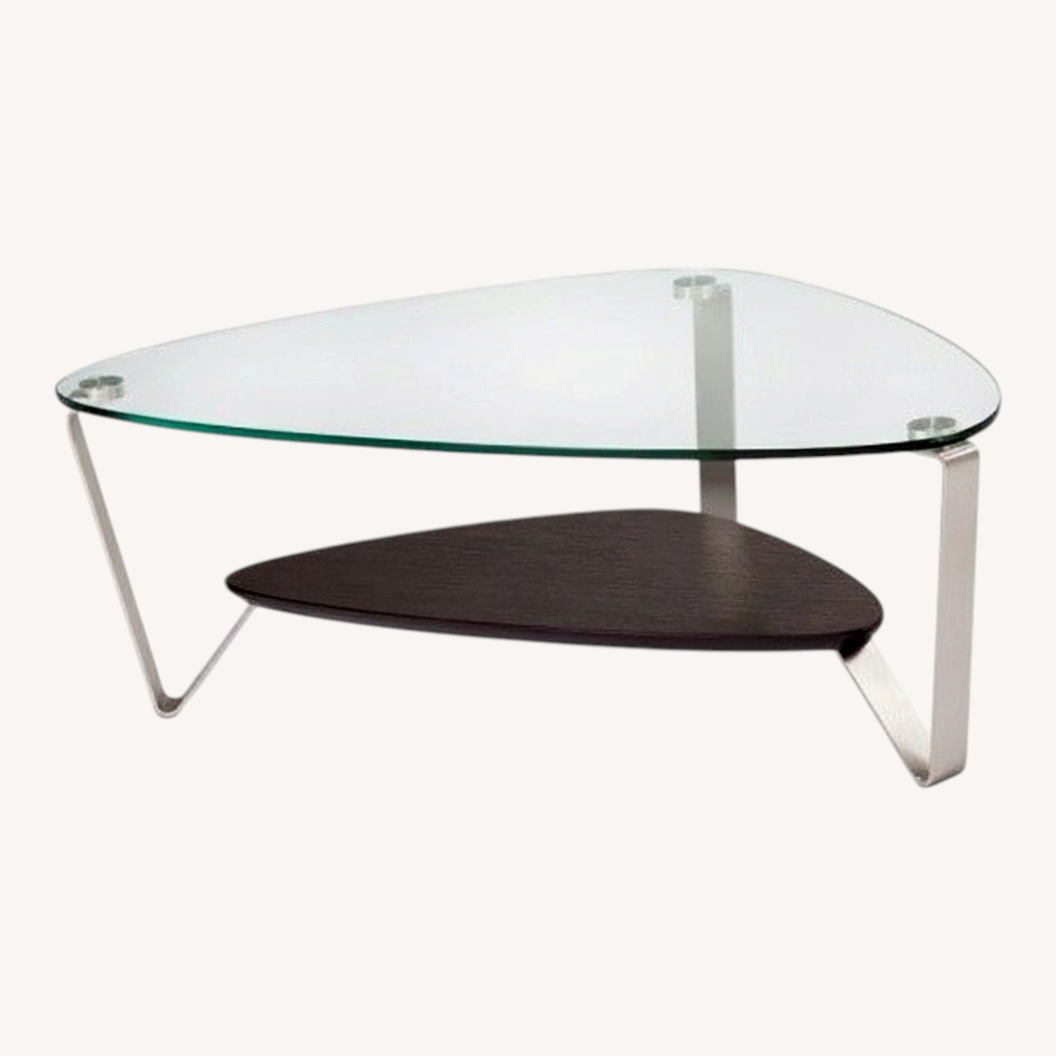 BDI Furniture Dino 1344 Transparent Glass Coffee Table - image-0