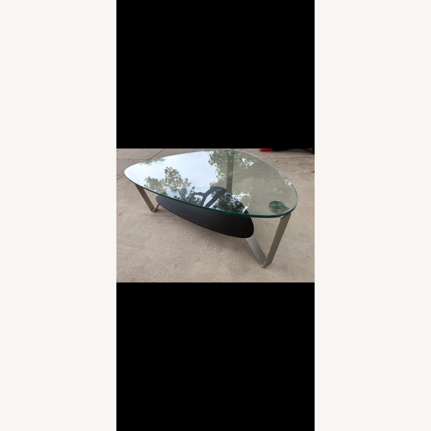 BDI Furniture Dino 1344 Transparent Glass Coffee Table - image-2
