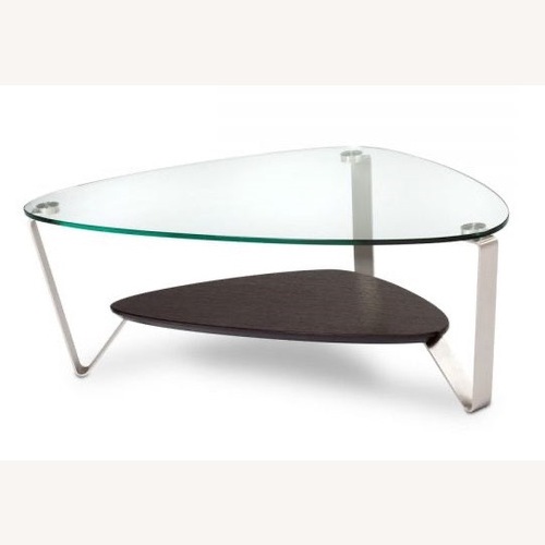 Used BDI Furniture Dino 1344 Transparent Glass Coffee Table for sale on AptDeco