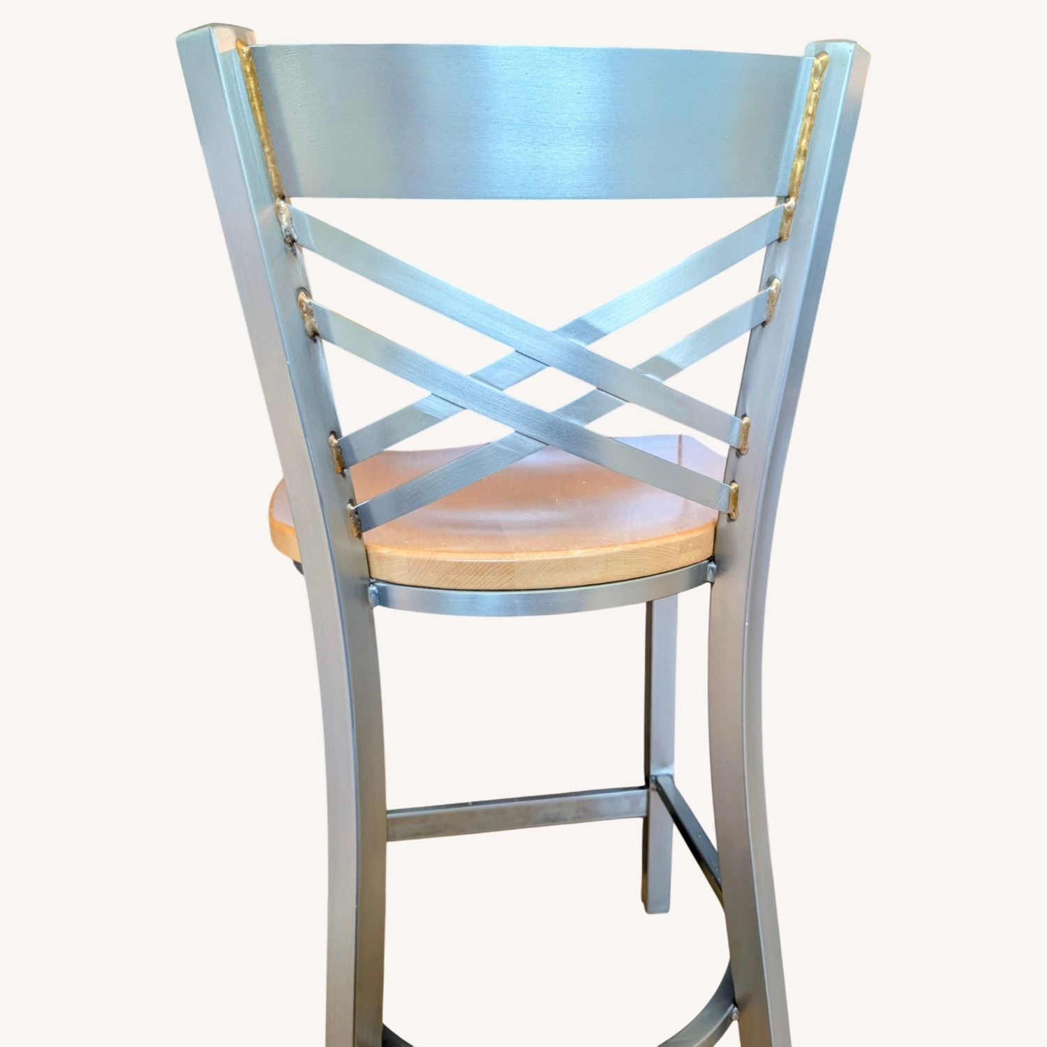 Holland Maple & Stainless Counter Stools, Set of 3 - image-5