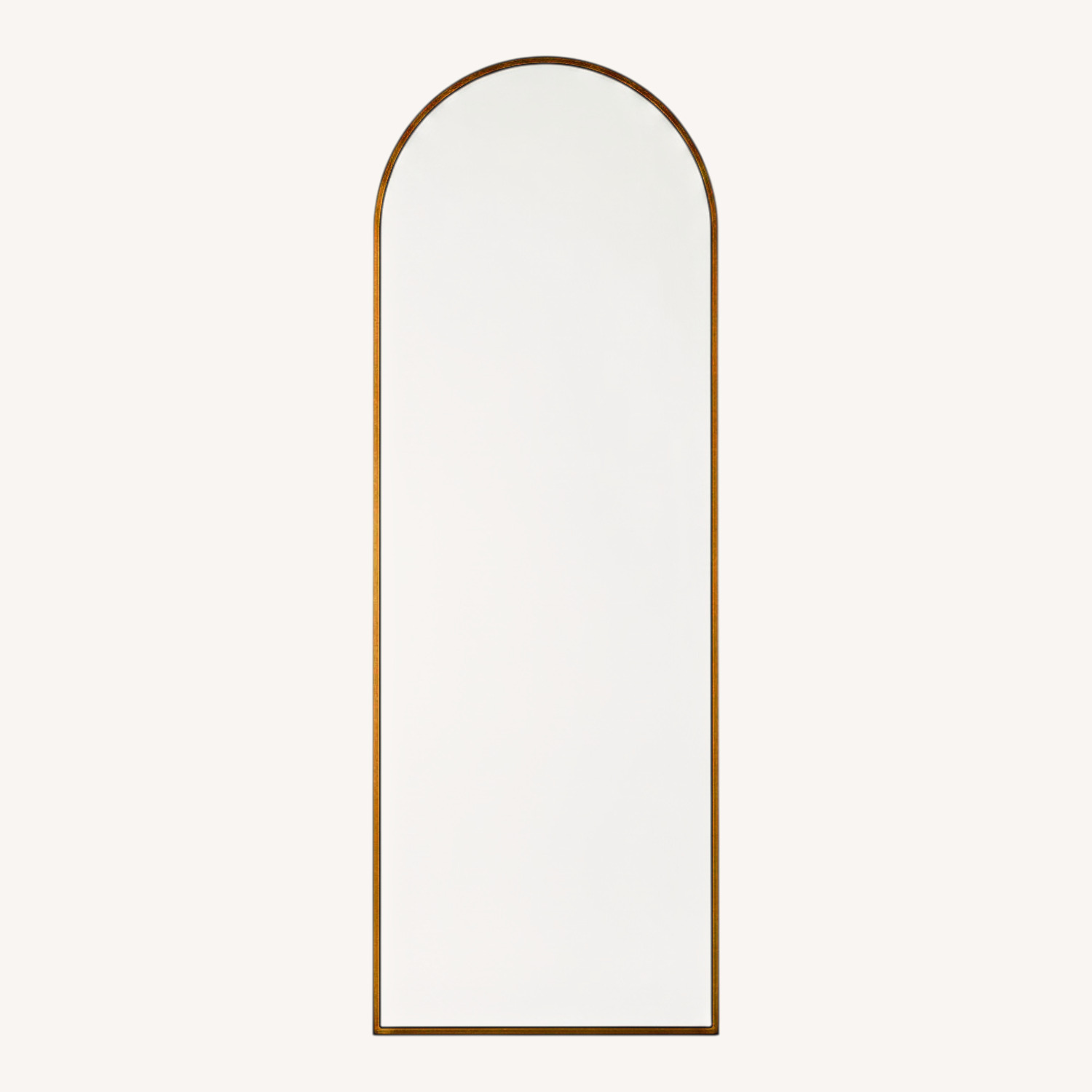 West Elm Metal Framed Arched Floor Mirror - image-0