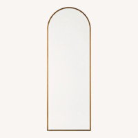 West Elm Metal Framed Arched Floor Mirror
