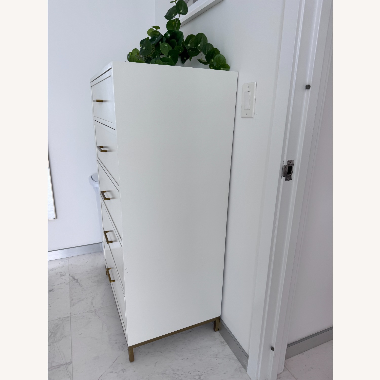Pottery Barn Blaire 5-Drawer Tall Dresser White - image-6