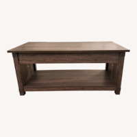 Raymour & Flanigan Dark Brown Wood Side Table