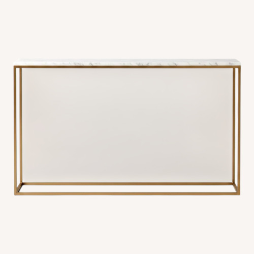 Used CB2 Iris White Agate Console Table for sale on AptDeco