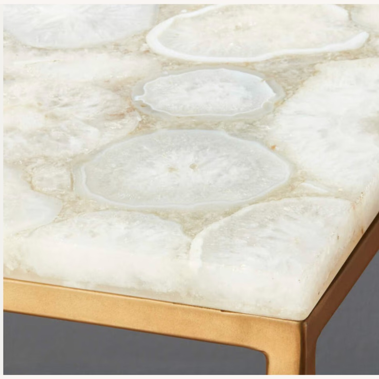 CB2 Iris White Agate Console Table - image-2