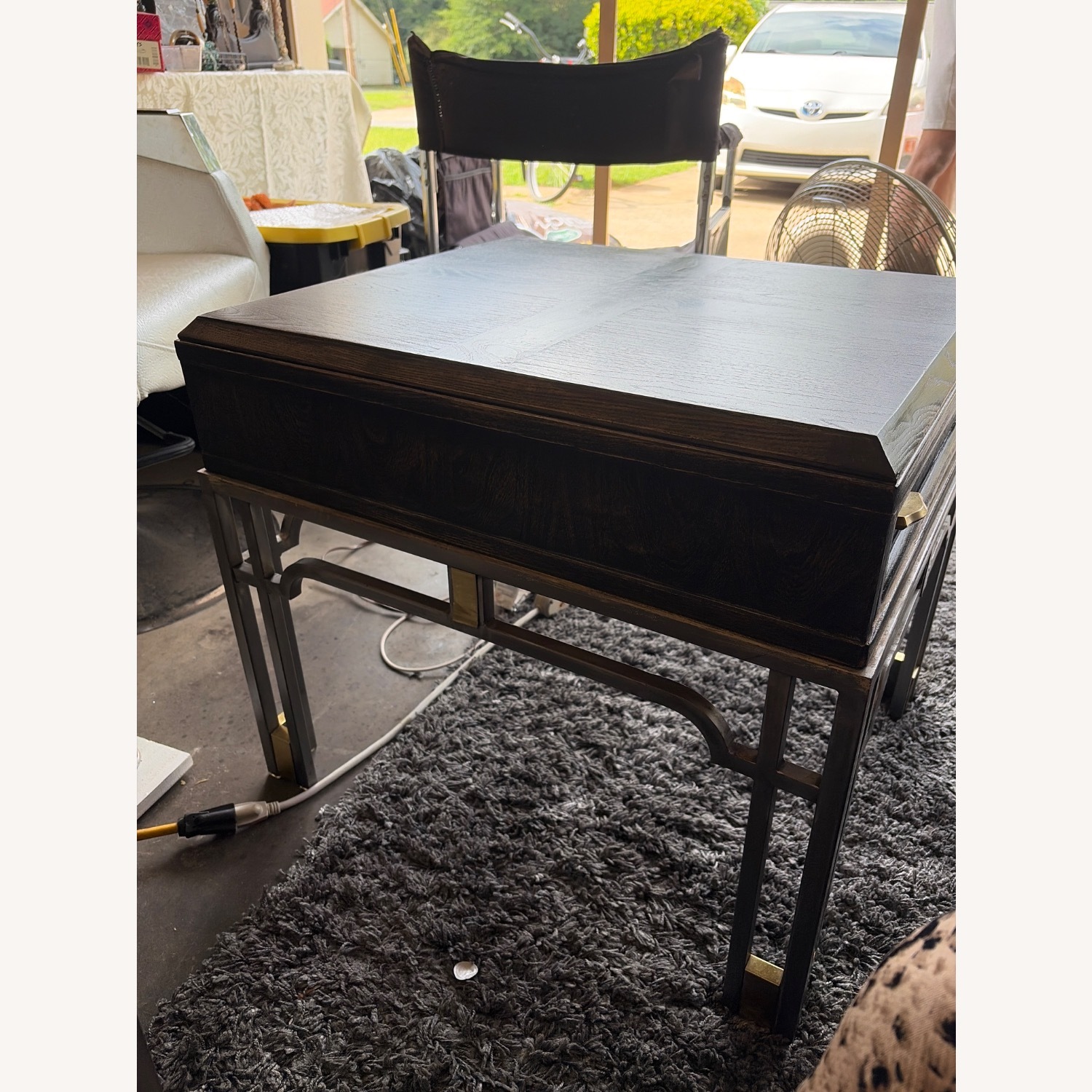 Stanley Furniture Black Wood Side Tables - image-3