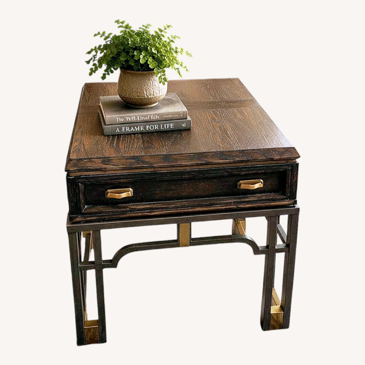 Stanley Furniture Black Wood Side Tables - image-0