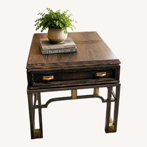Used Stanley Furniture Black Wood Side Tables for sale on AptDeco