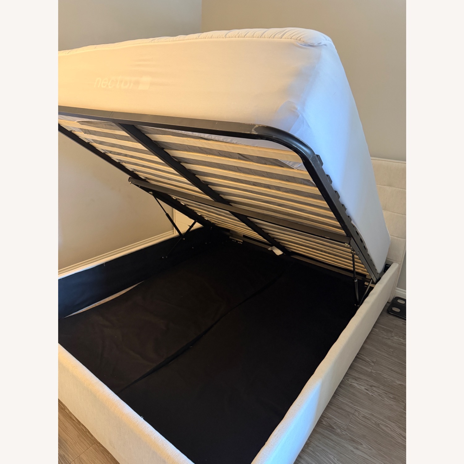 Upholstered Bed Frame With Storage Underneath - image-3