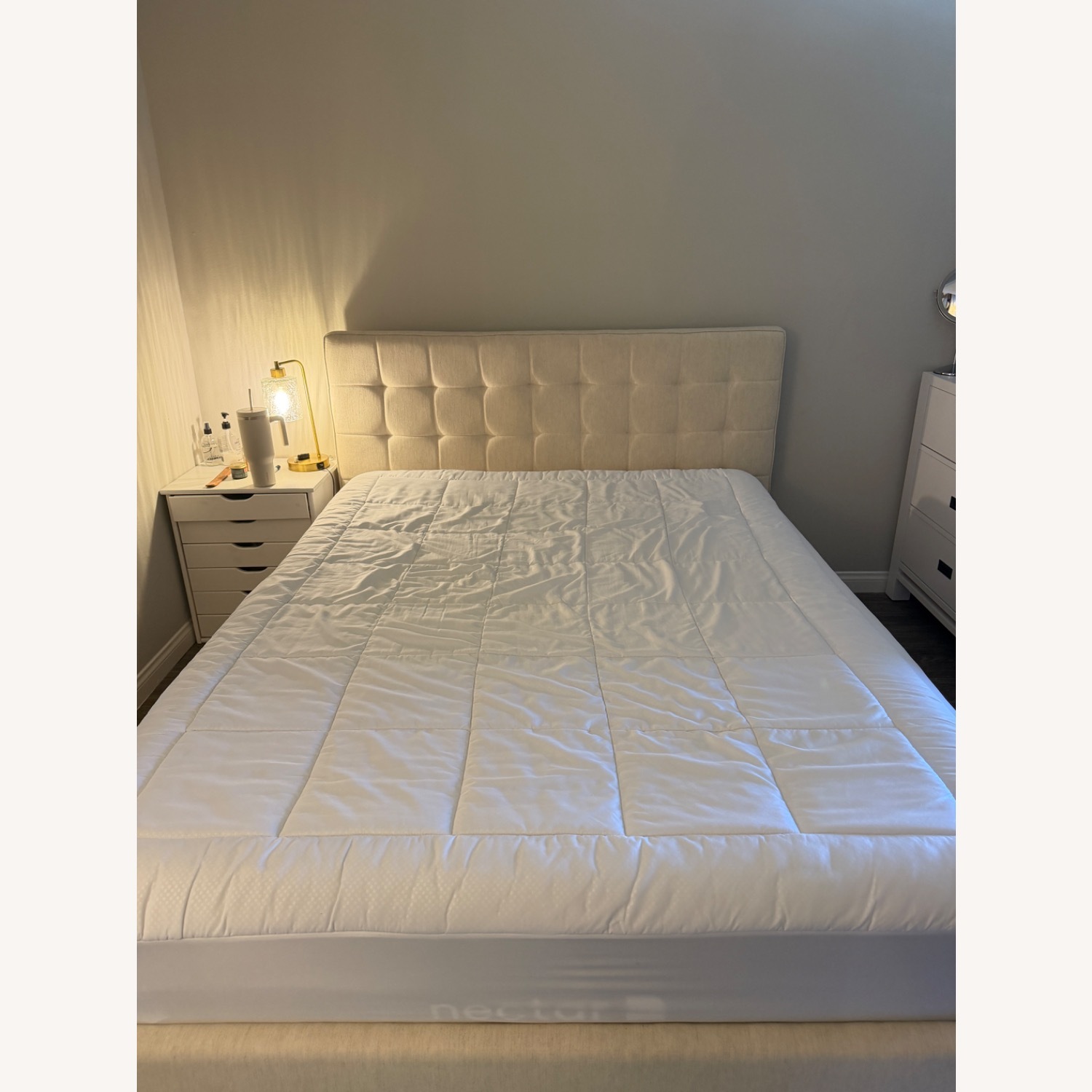 Upholstered Bed Frame With Storage Underneath - image-4