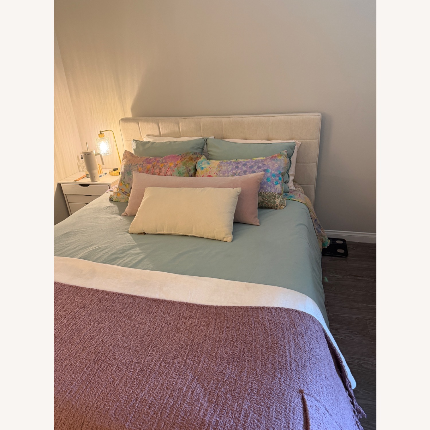 Upholstered Bed Frame With Storage Underneath - image-2