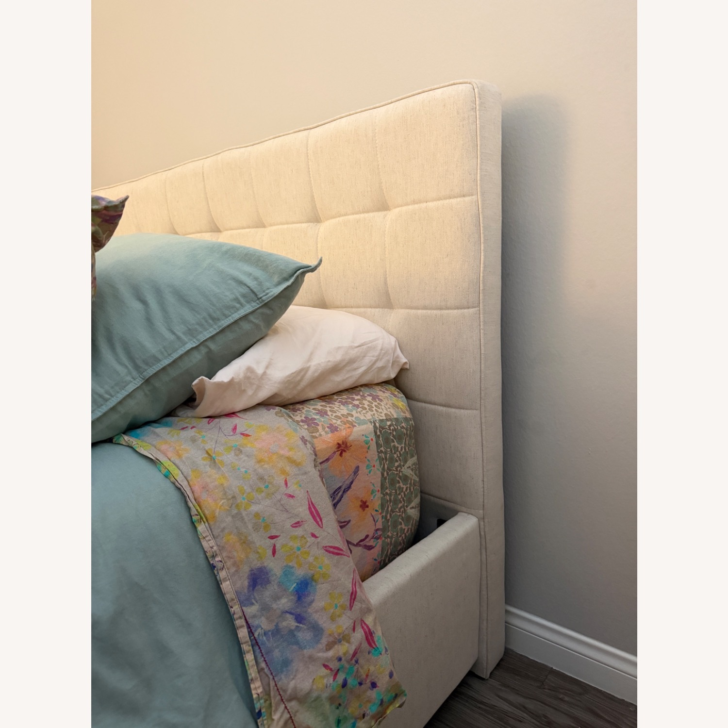 Upholstered Bed Frame With Storage Underneath - image-5