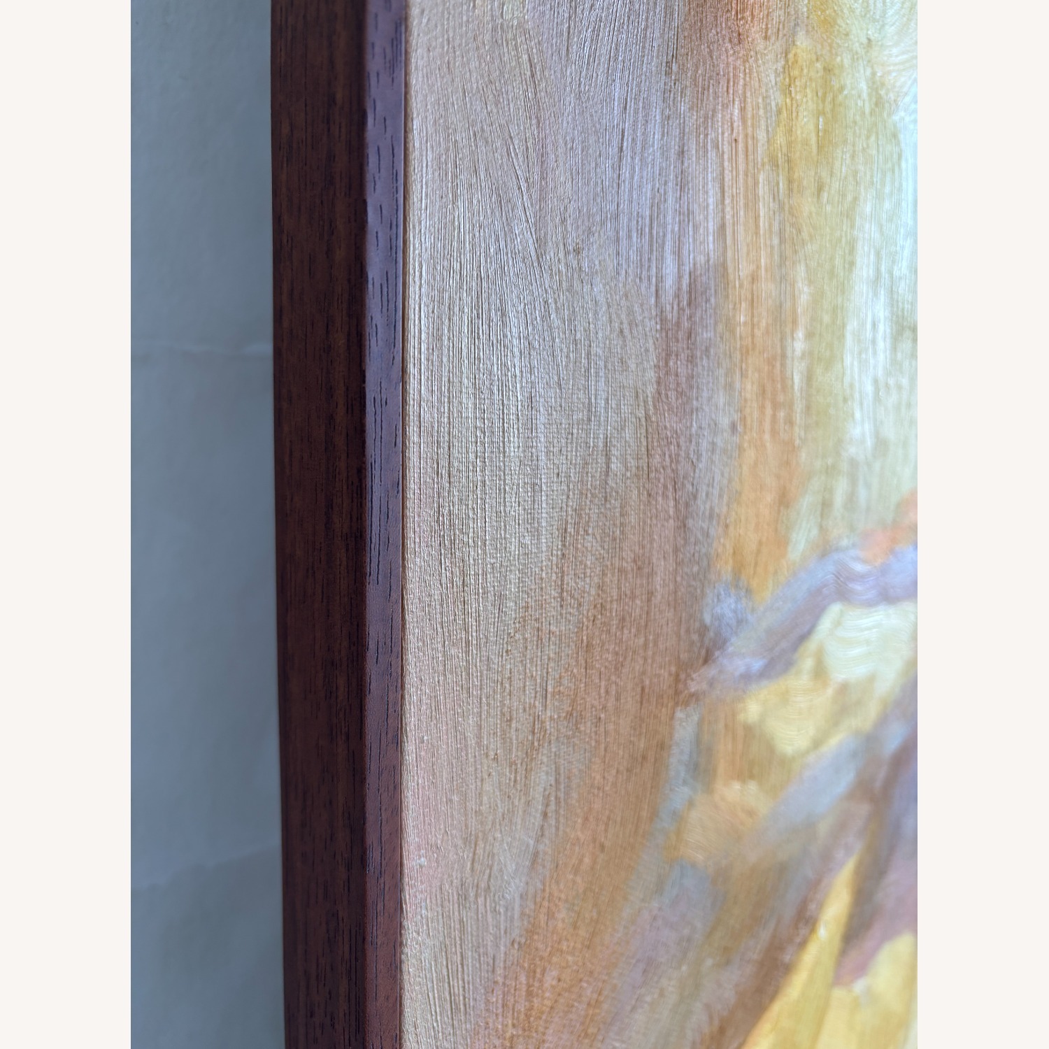 Large Sunlit Oil Painting on Canvas Framed - image-4